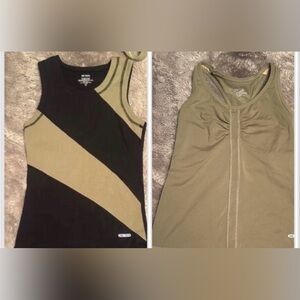 Black and Green Women's Tank Tops